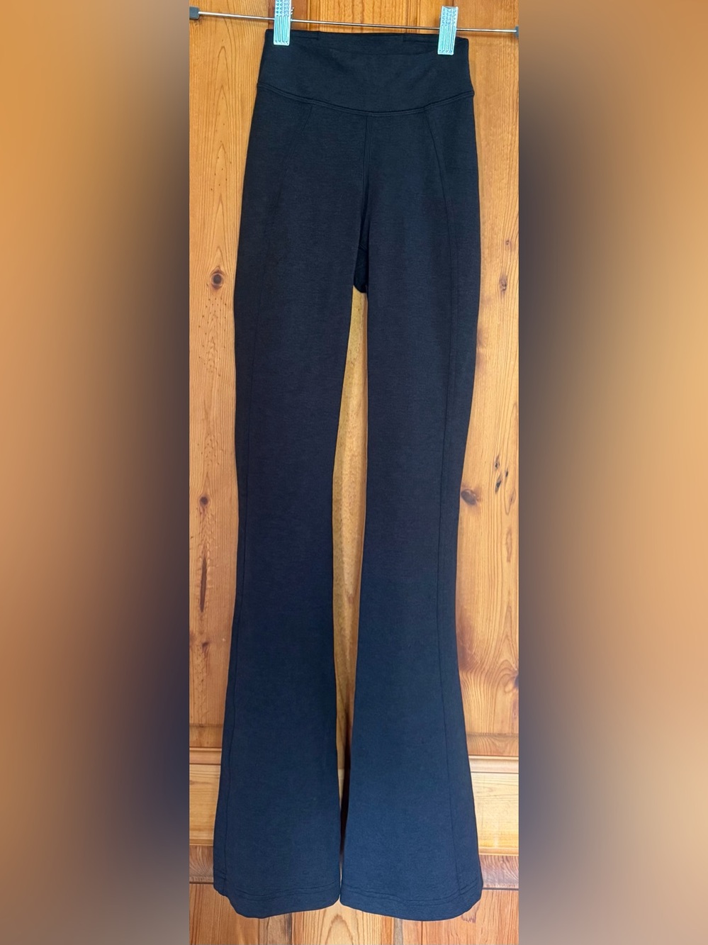 Lululemon size 0 High-Waist Black Flared Pants Brand New